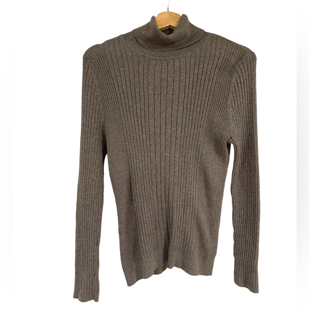 Gray Turtleneck Sweater
